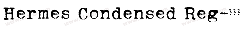 Hermes Condensed Reg字体转换